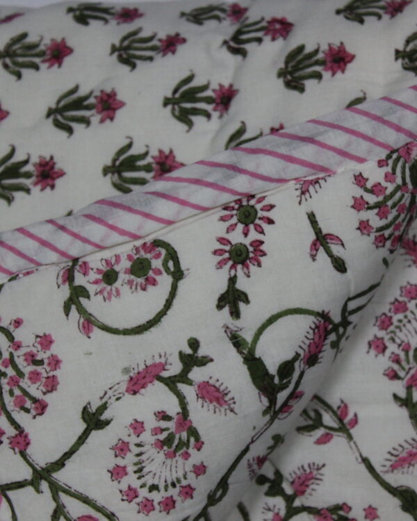 Pink Floral  Quilt