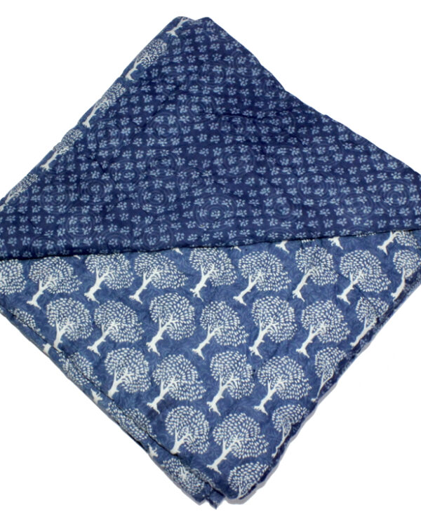 Natural Indigo Cotton Quilt