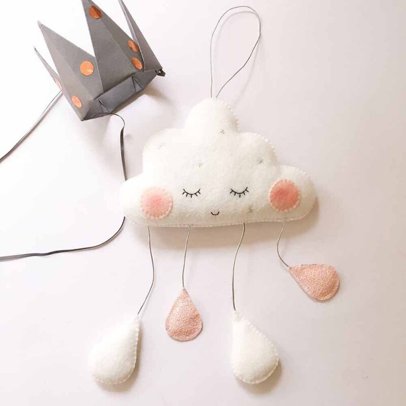 Hanging White Clouds With Droplets – Handcrafted