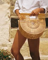 Bamboo Natural Basket Bag