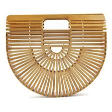 Bamboo Natural Basket Bag