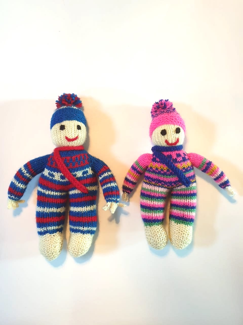 Hand Knitted Jack & Jill