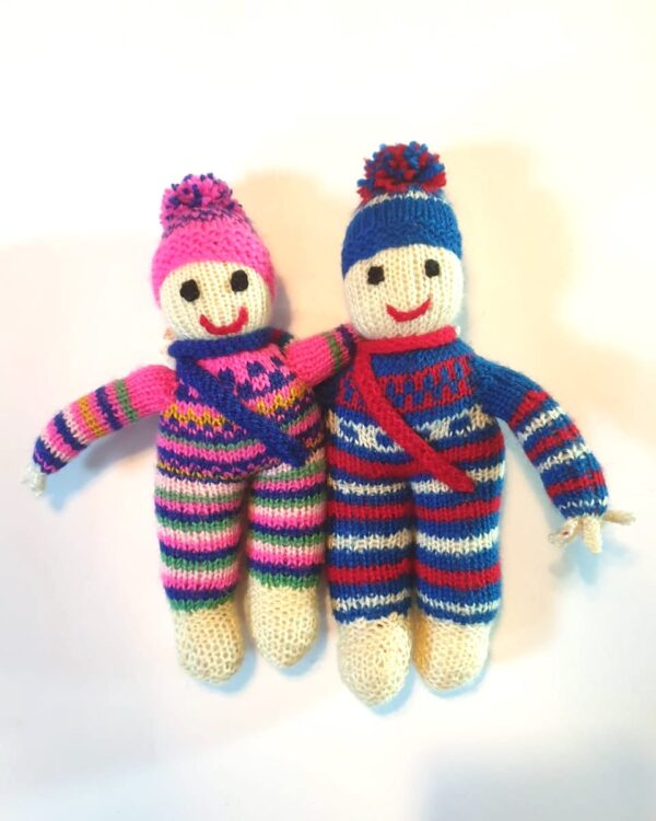 Hand Knitted Jack & Jill