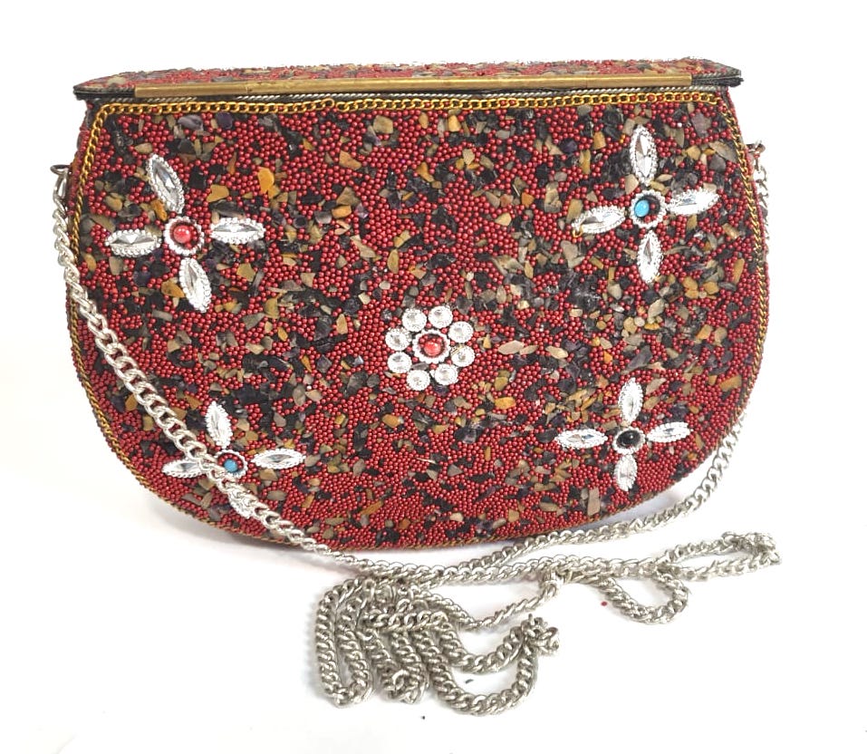 Clutches Stone work Resin Clutch Purse, Size: 7x5 at Rs 958 in Sambhal