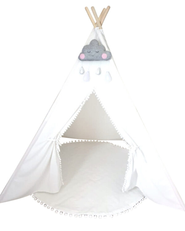 White Dove Teepee with Mat