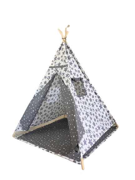 Grey Star Teepee With Mat