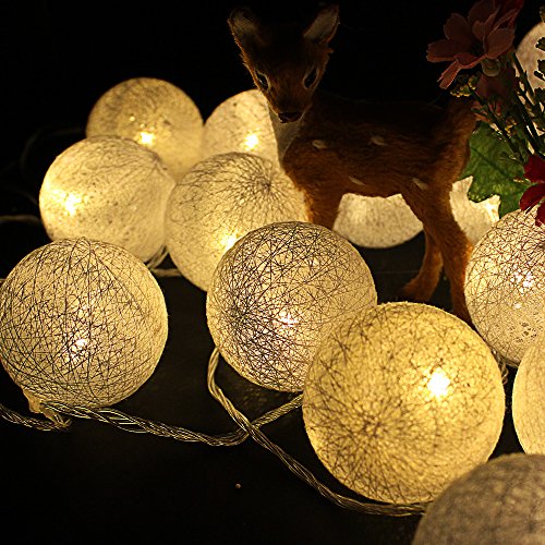 LED Cotton Thread Decoration Lights Set – Yellow