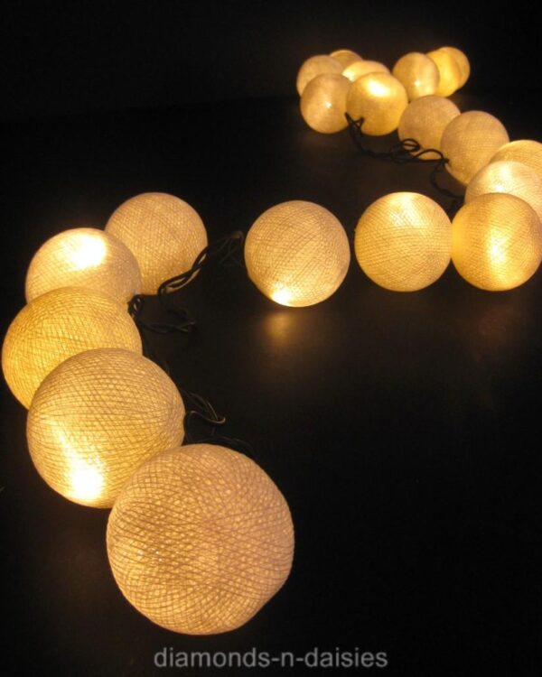 LED Cotton Thread Decoration Lights Set – Yellow