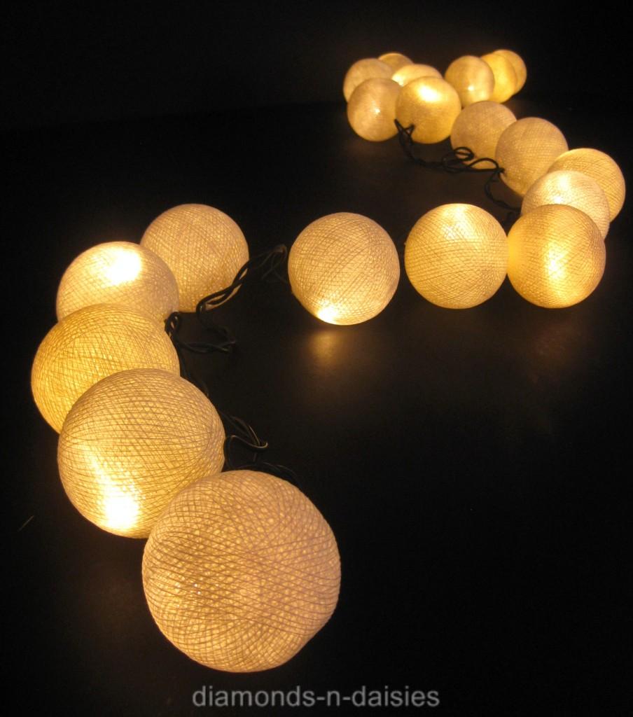LED Cotton Thread Decoration Lights Set – Yellow