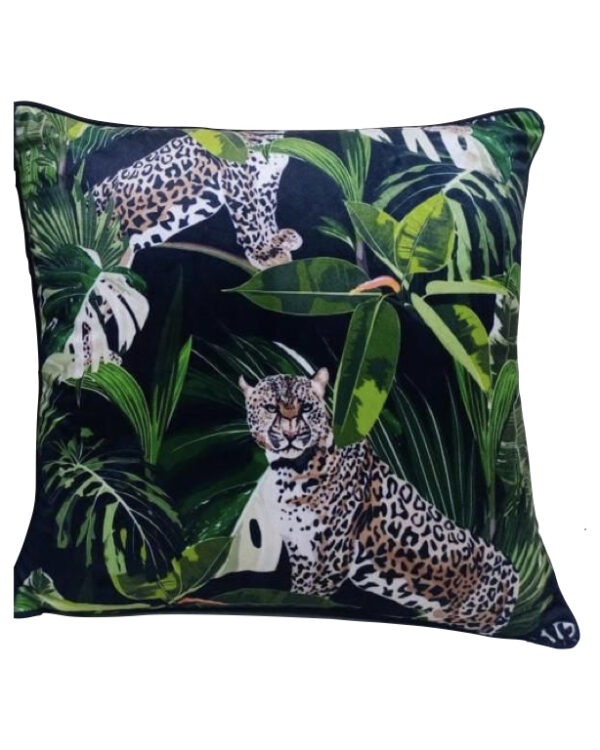 Jungle Leopard Cushion Cover with Filler