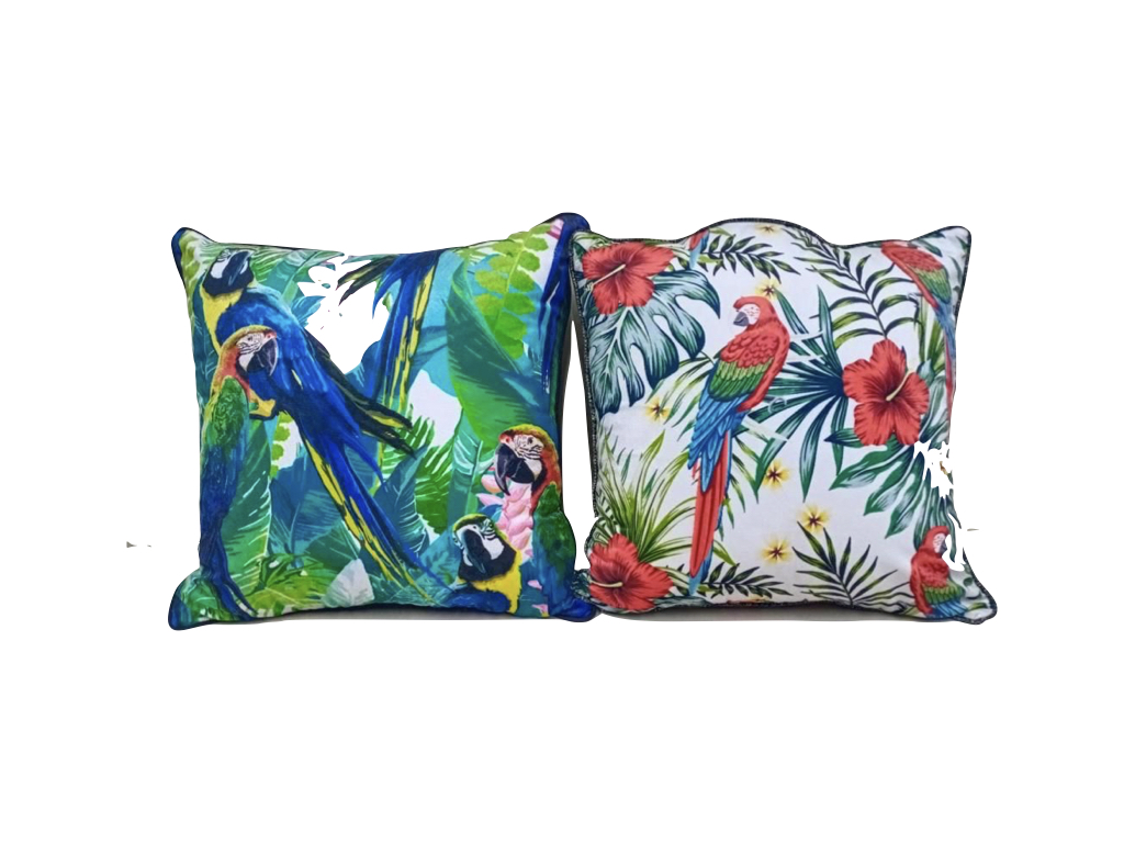 Parrot Cushion Cover with Filler