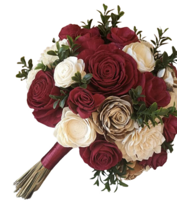 Bridal Bouquet White and Red