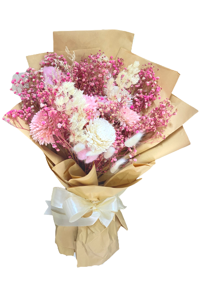 Pink Rebellion Dried Flowers Bouquet