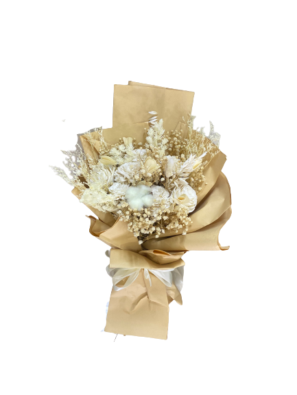 SnowWhite Dried Flower bouquet