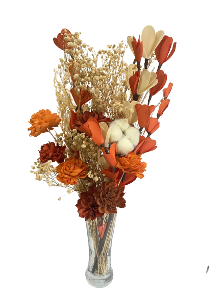 Boho Dried Flowers in a Vase