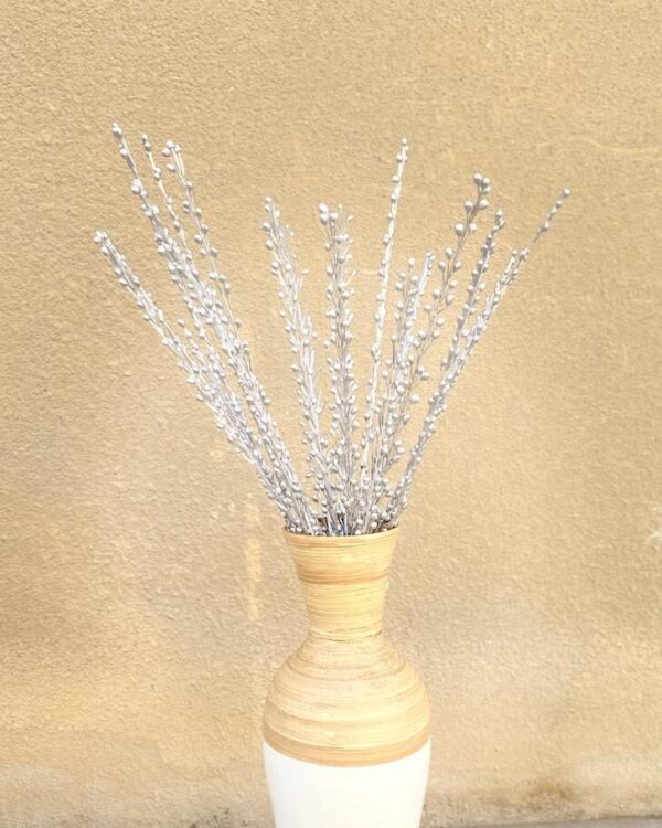 Pearl Silver Stems 10 Pcs Set for Vase