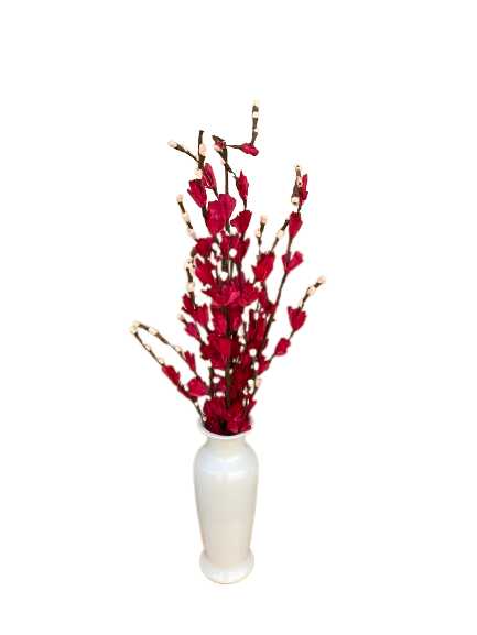 Lily Red Stem 10 Pcs Set Vase Filler