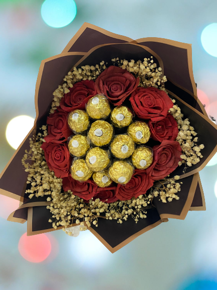 Ferrero Rocher and Rose  Bouquet