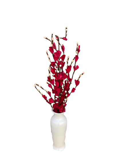 Lily Red Stem 10 Pcs Set Vase Filler